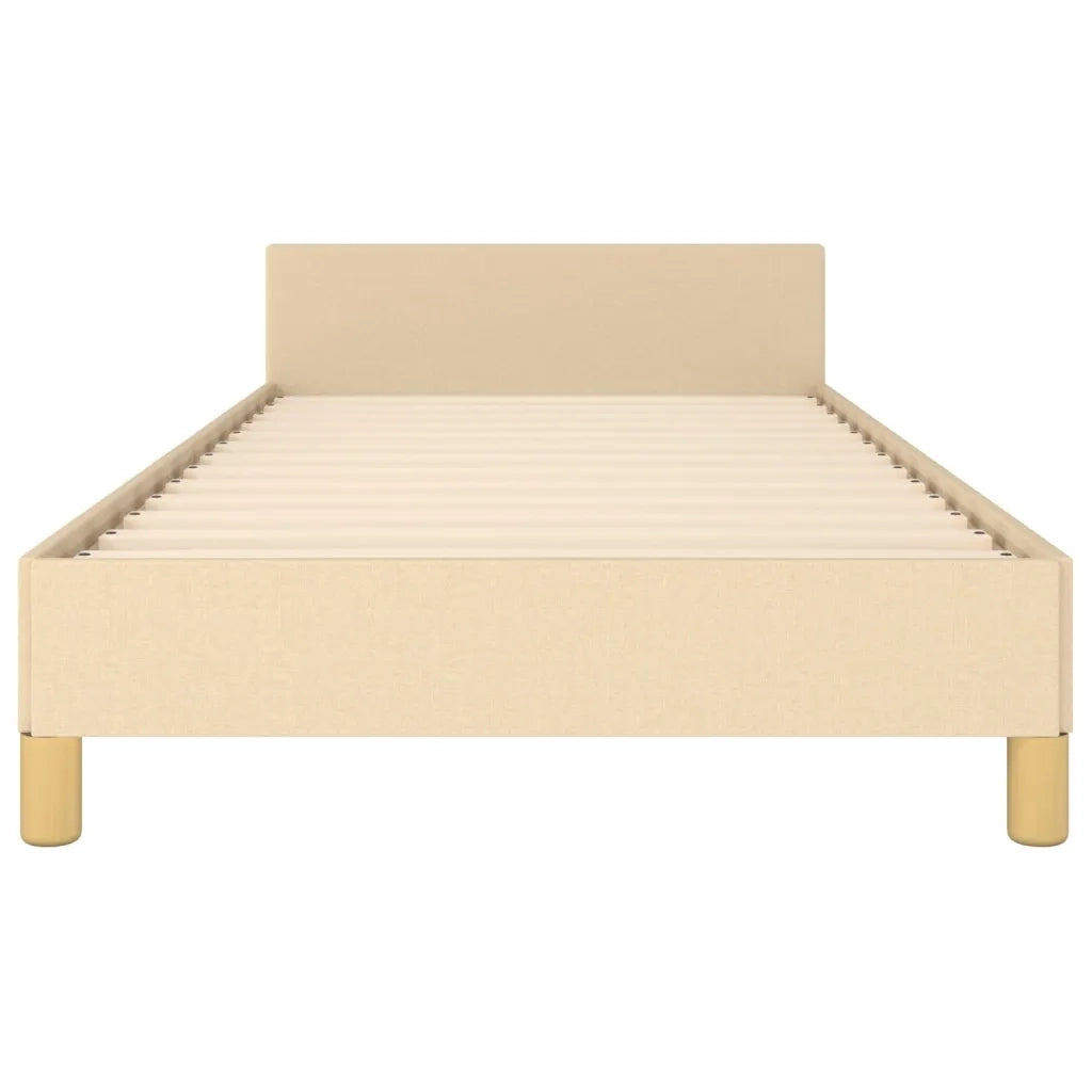 Giroletto senza Materasso-Struttura Letto Crema 100x200 cm in Tessuto 613122
