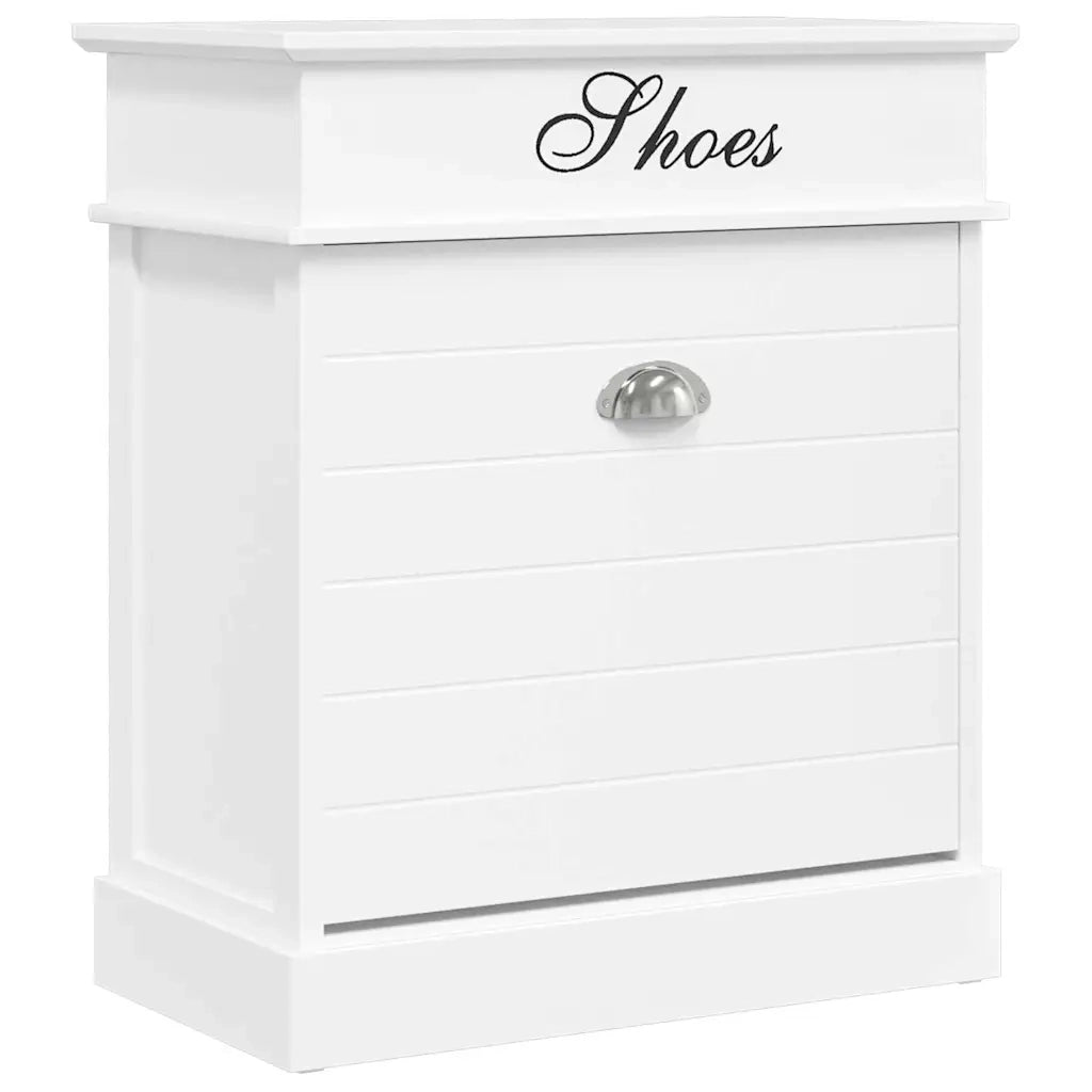 Scarpiera Bianca 50x28x58 cm in Legno di Paulownia 284083