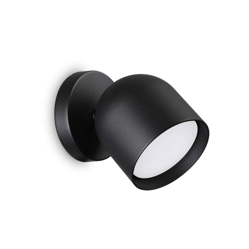 Lampada Da Parete Dodo Ap1 Nero Ideal-Lux