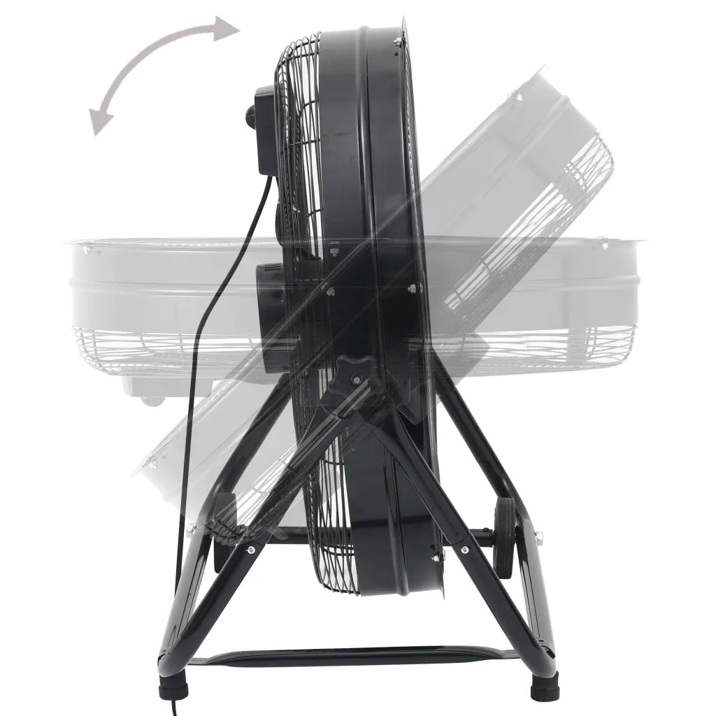 Ventilatore a Tamburo Industriale 60 cm 172,5 W Nero 51453