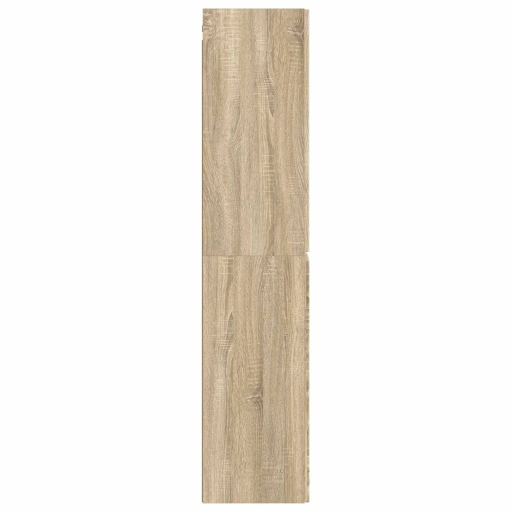 Mobiletto da Bagno a Muro Rovere Sonoma 33 x 34,5 x 160 cm 890514