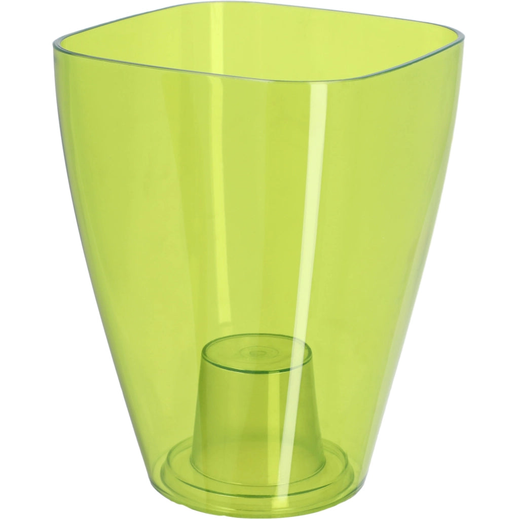 Vaso per orchidee KADAX in plastica, verde, resistente, 9 cm