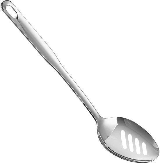 Scegli Solidchoice 304 - Larghissima cucchiaia da servire in acciaio inox lucidato a specchio con manico ergonomico, termoresistente, per uso domestico, ristorante e hotel