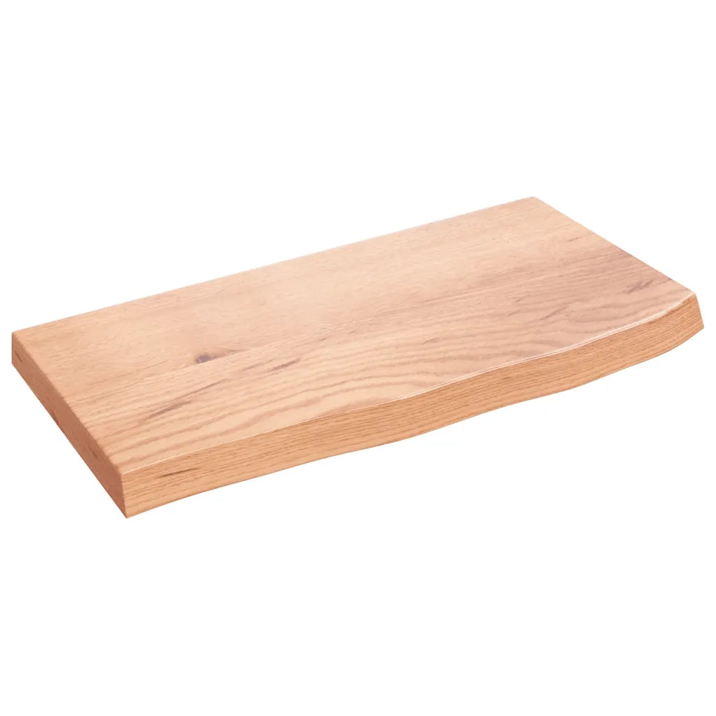 Piano Bagno Marrone 60x30x(2-4) cm Legno Massello Trattato CFW8945115