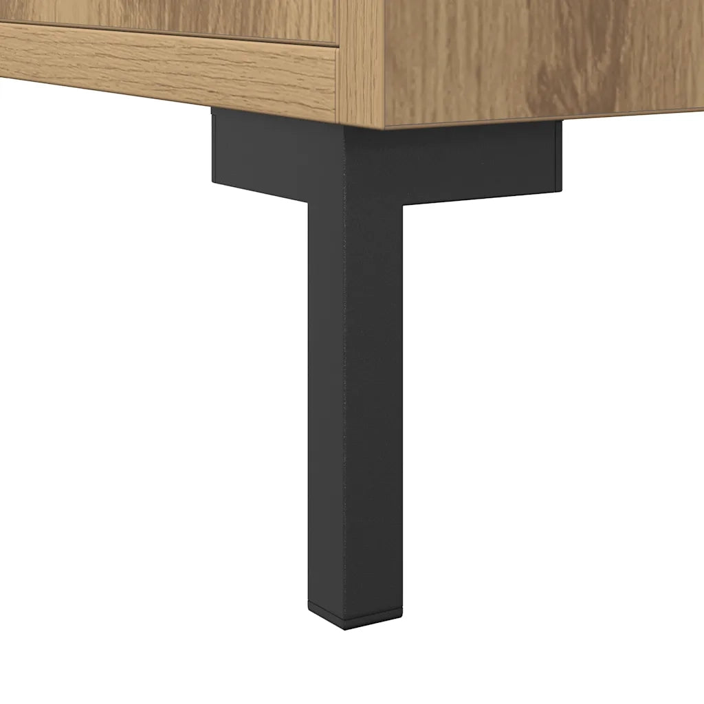 vidaXL Credenza Rovere Artigianale 90x34x80 cm in Legno Multistrato