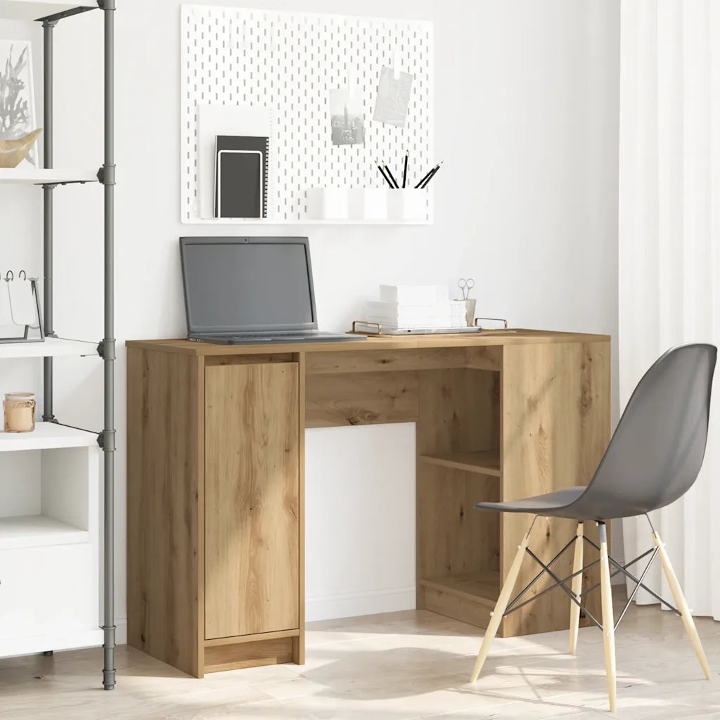 Scrivania Rovere Artigianale 120x42x76 cm in Legno Multistrato 861822