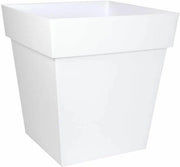 Vaso quadrato 50 cm - volume 87 l - 495 x 495 x 525 cm - bianco