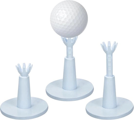 Tee per golf 3 in 1 regolabile - Tee per golf in gomma indeformabile per driving range e simulator - Accessori golf essenziali per uomini, sia indoor che outdoor, per la durata e stabilità dei tee per golf