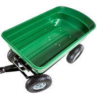 Carrello da Giardino Ribaltabile 4 Ruote 75 litri Ranieri Verde
