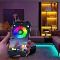 Strip LED RGB 5m Luminosità Colore Ritmo Regolabile con APP o Telecomando