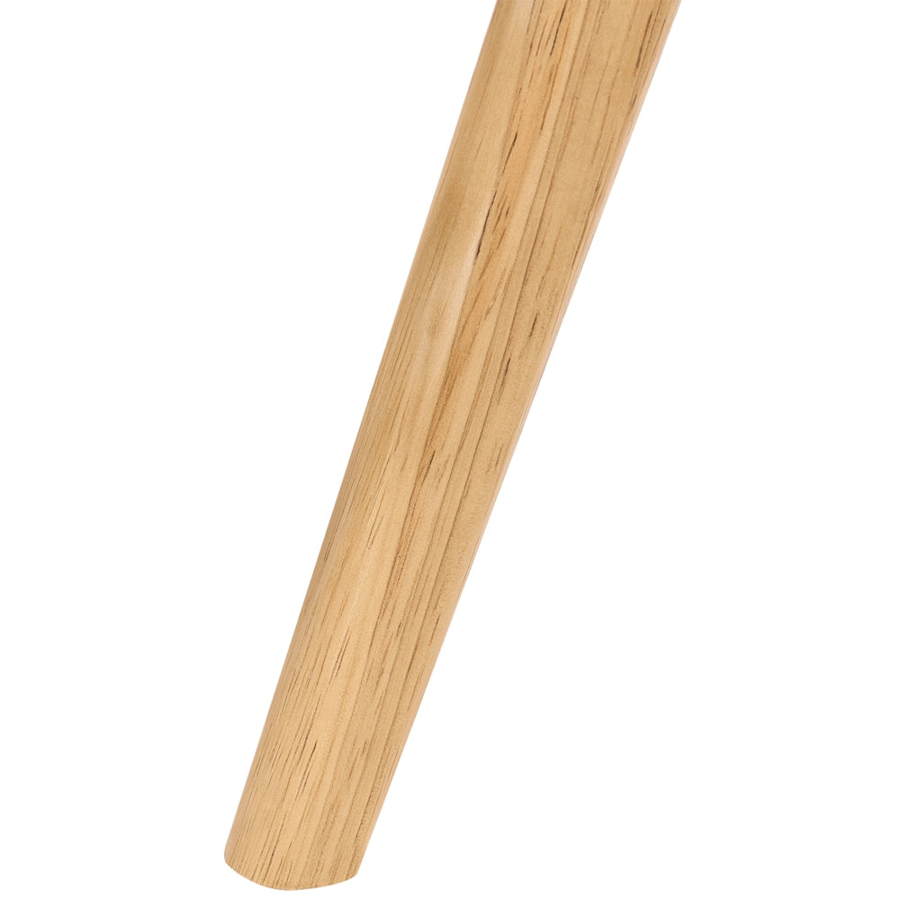 Set di 2 sgabelli da bar in legno di caucciù stile retrò cucina sala da pranzo marrone chiaro