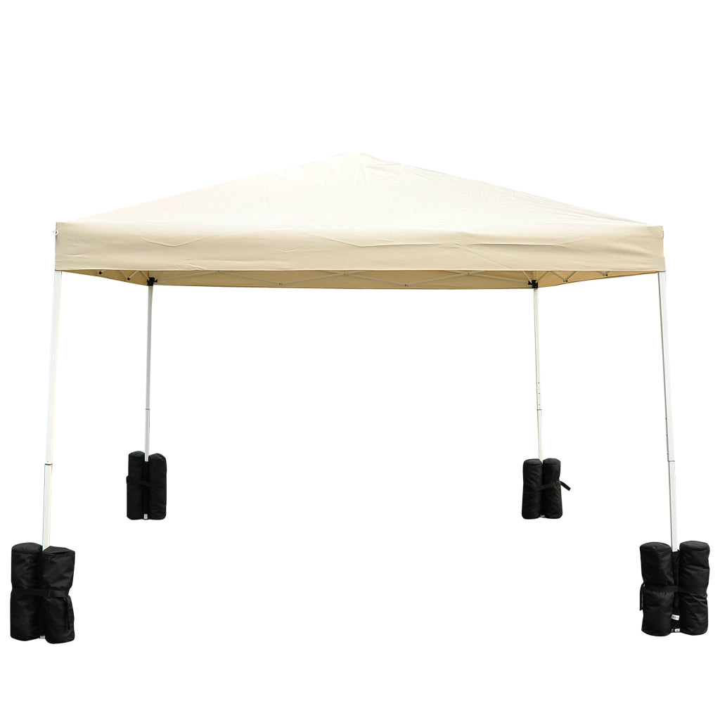Set 4 Sacchi Zavorra per Gazebo Parasole Padiglione ¨C Xylo ¨C Nero, Max 15kg