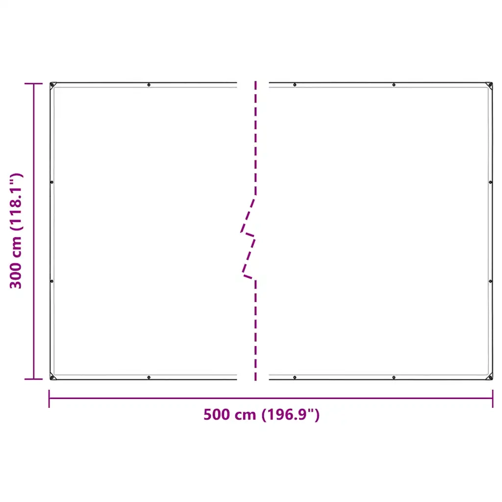 Copertura per Piante con Occhielli 3x5 m in PVC 3308722