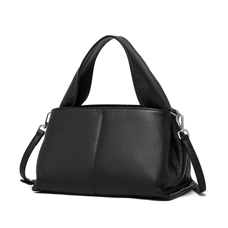 Borsa da donna in vera pelle nera
