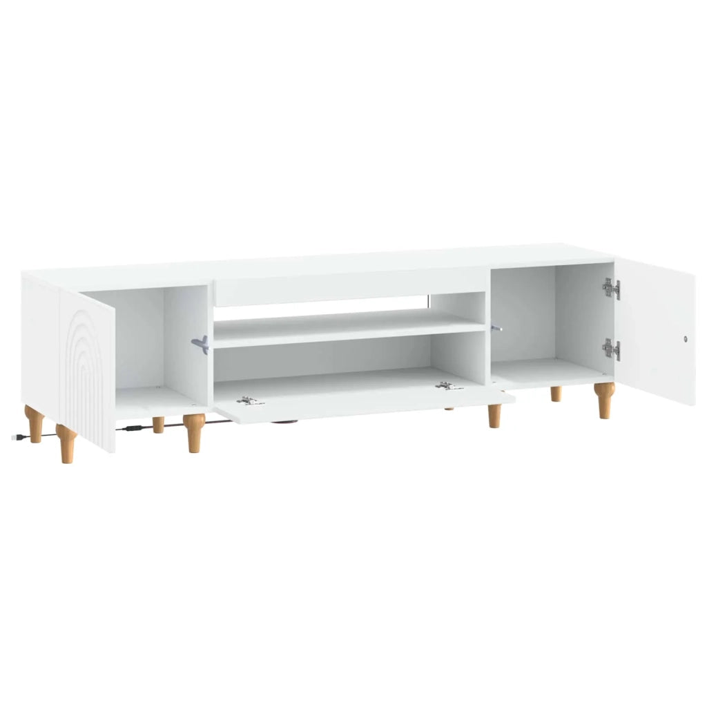 Mobile TV LED Bianco Legno ingegnerizzato 896245