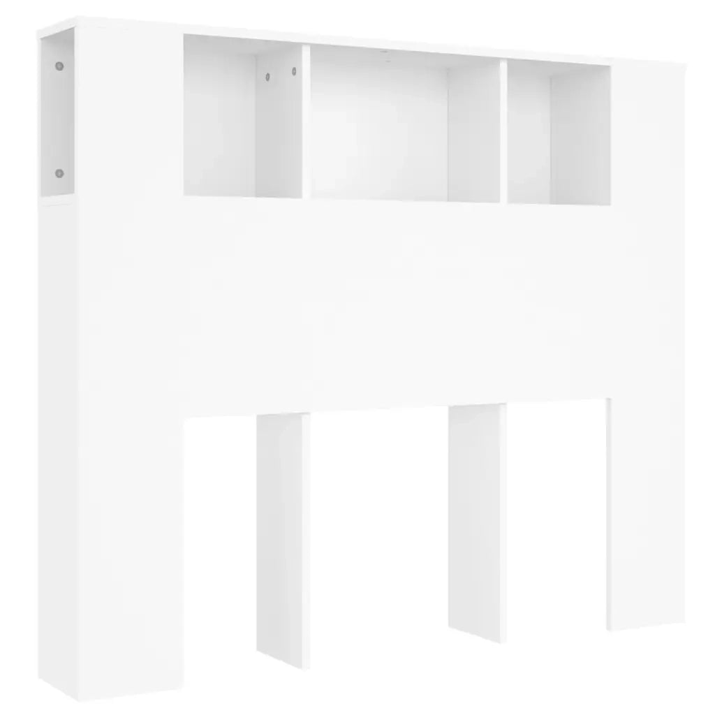 Mobiletto con Testiera | Testata bianco 120x18,5x102,5 cm