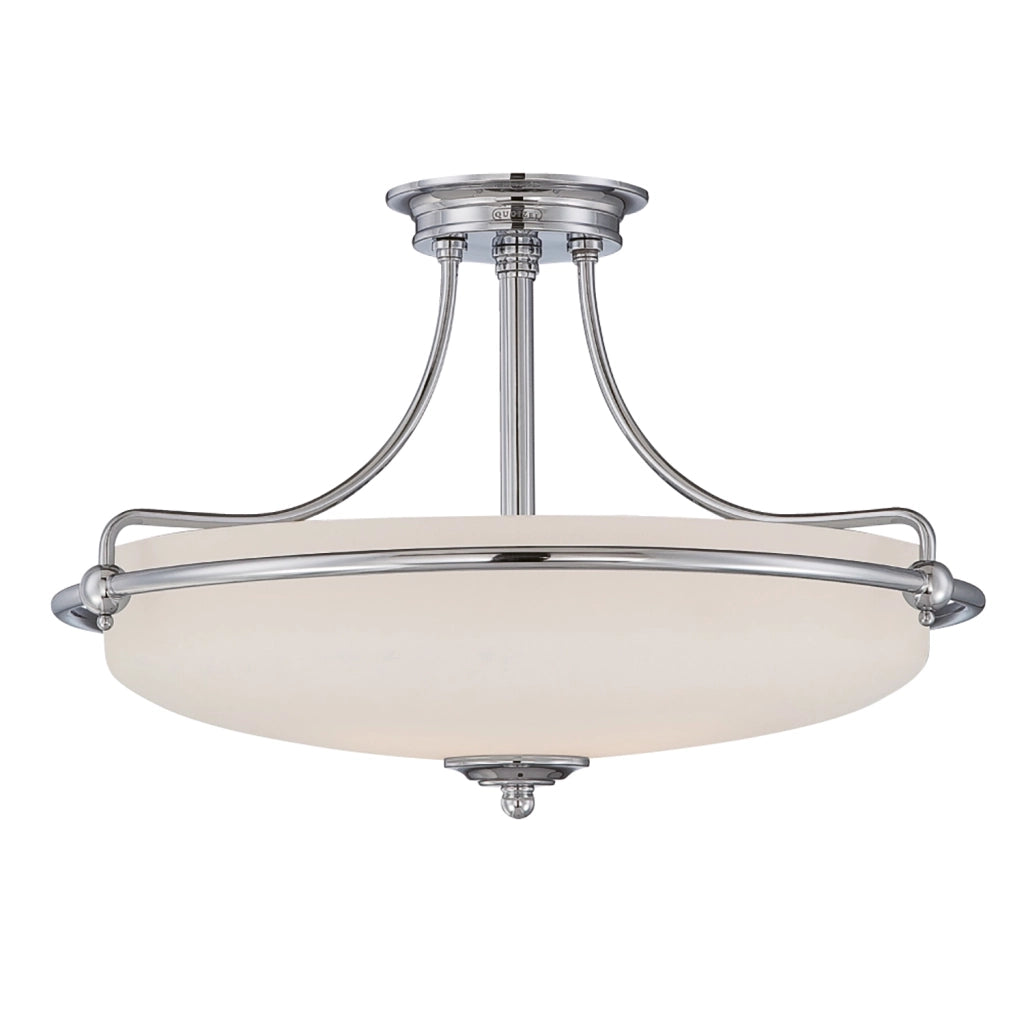 Lampada A Soffitto Contemporanea Griffin Metallo Nichel Antico 4 Luci E27