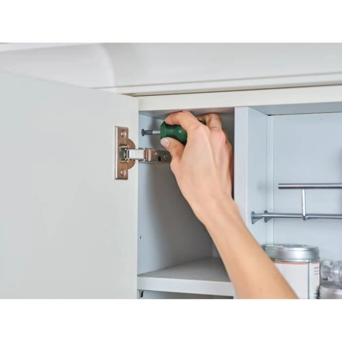 Bosch Set di 6 cacciaviti corti (per spazi ristretti PH/PZ/TX/Flat S2 acciaio punta magnetica ad alta coppia)
