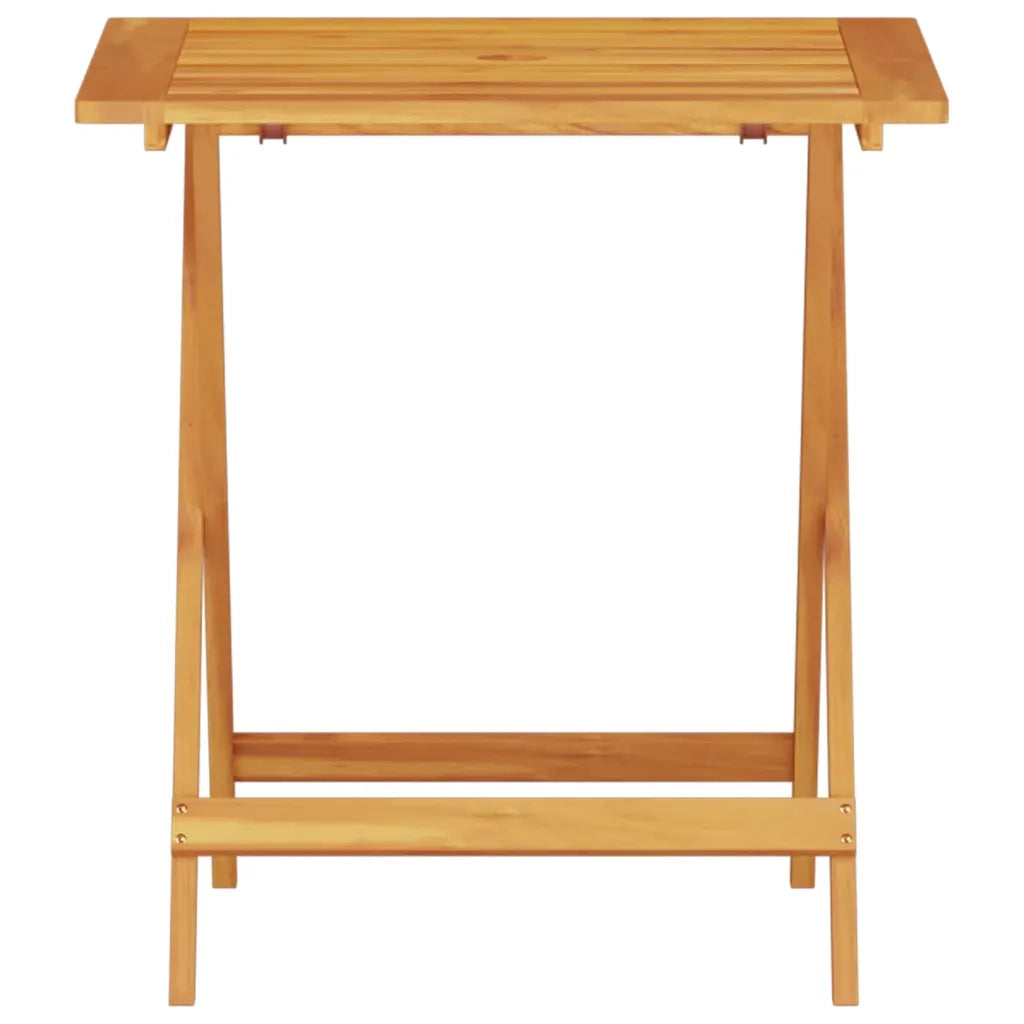 Set Bistro Pieghevole 3 pcs Marrone Legno di Acacia Massello 3375696