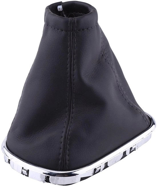 Copricapo per pedaliera in pelle PU - Gaiter per stivali - Stile e impermeabile - Nero con cromatura - Adatto per Cruze 2008 2012