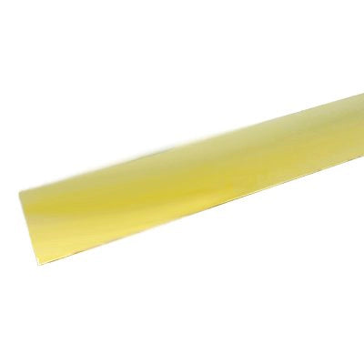 PIAGGIA ADESIVA PAVIMENTO PARI LIVELLO OTTONE - LUCIDO MM 35 L.CM   93 MM 0/4- 2 pezzi