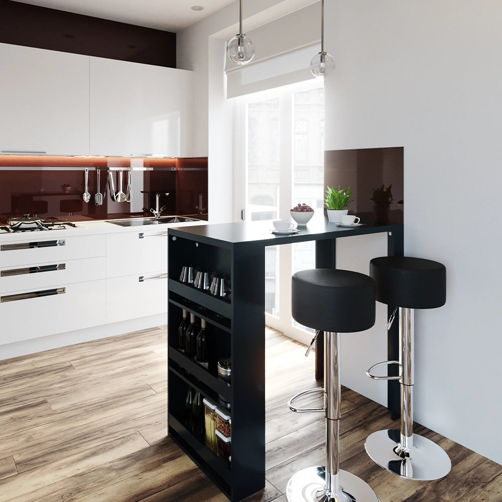 Vicco Tavolo bar con sgabelli Antracite 57 x 117 cm con 2 sgabelli da bar