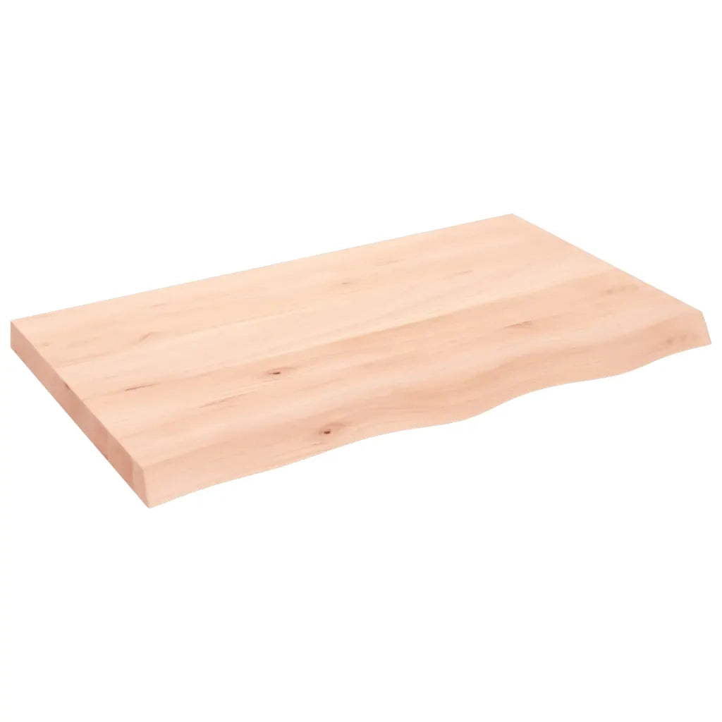 Piano Bagno 100x60x(2-6) cm in Legno Massello Non Trattato CFW5875868