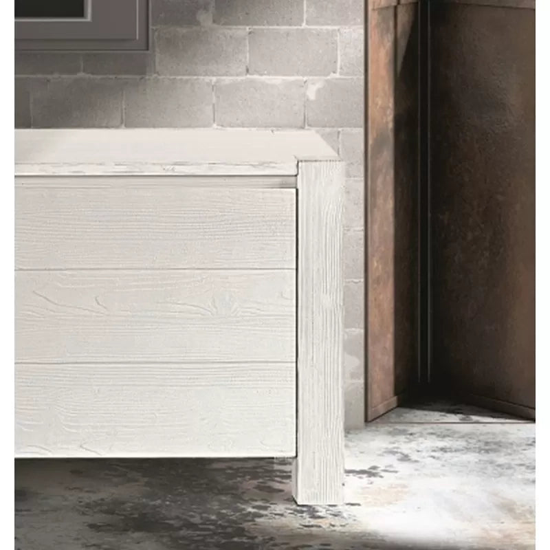 Mobile porta tv in legno abete bianco spazzolato 165x45 h.55 (649) - Mobili 2G