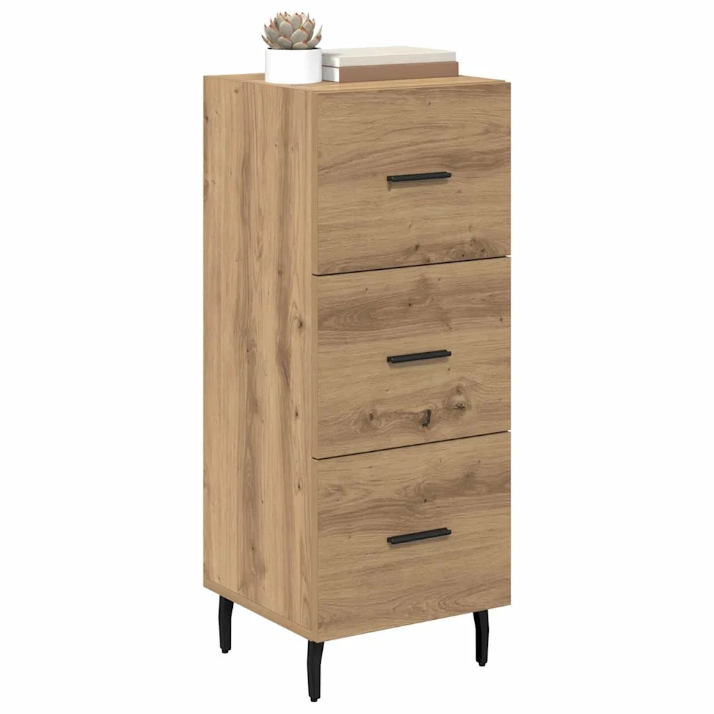 Credenza-Buffet-Armadio da cucina rovere artigianale 34 x 34,5 x 90 cm Legno multistrato 911139