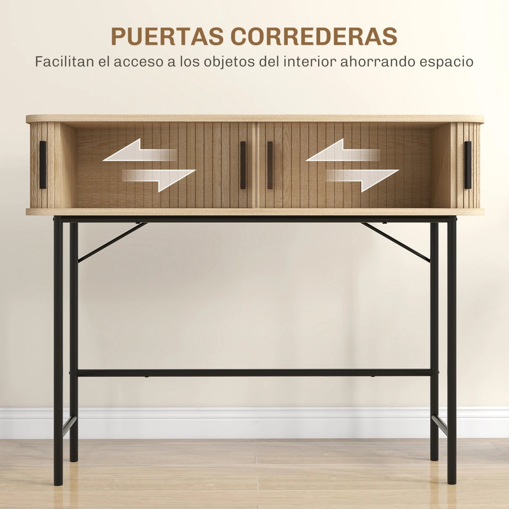 Consola Vintage ¨C zephmum ¨C Robe e Nero 100x30x80 cm