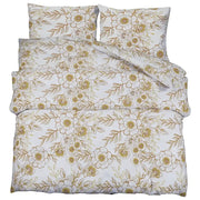 Set Copripiumino Bianco e Marrone 200x200 cm in Cotone CFW8767312