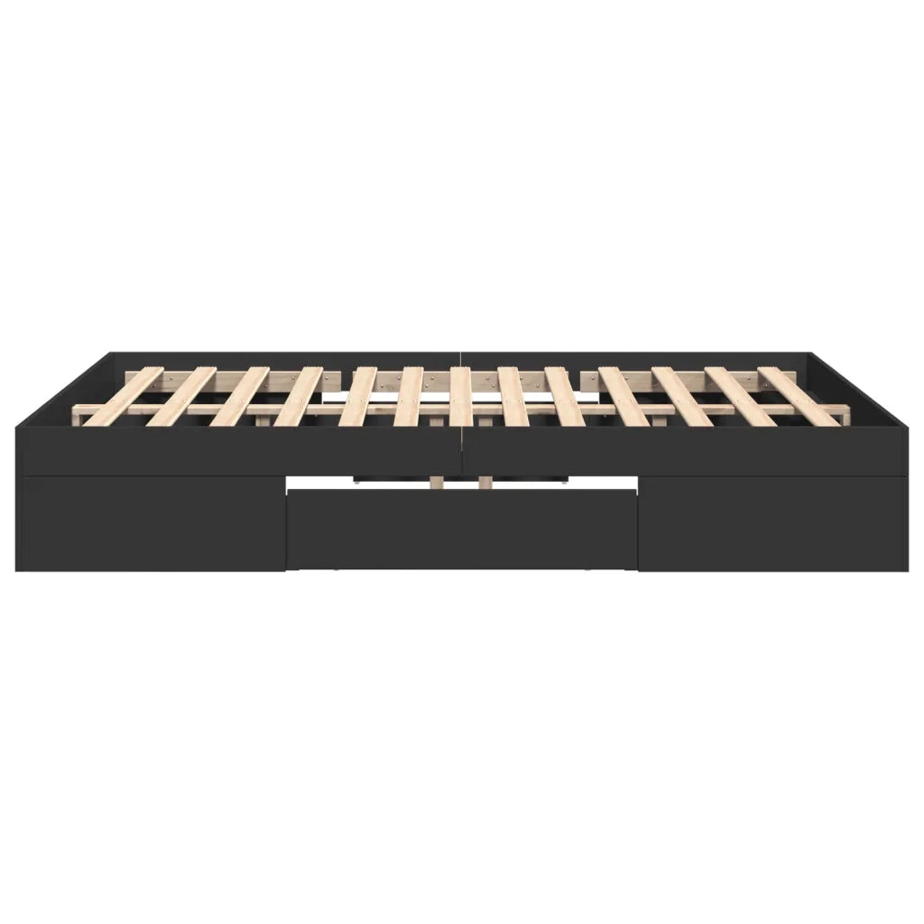 Giroletto Nero 135x190 cm in Legno Multistrato