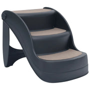 Scala per Cani Pieghevole con 3 Gradini Grigio Scuro CFW3954835