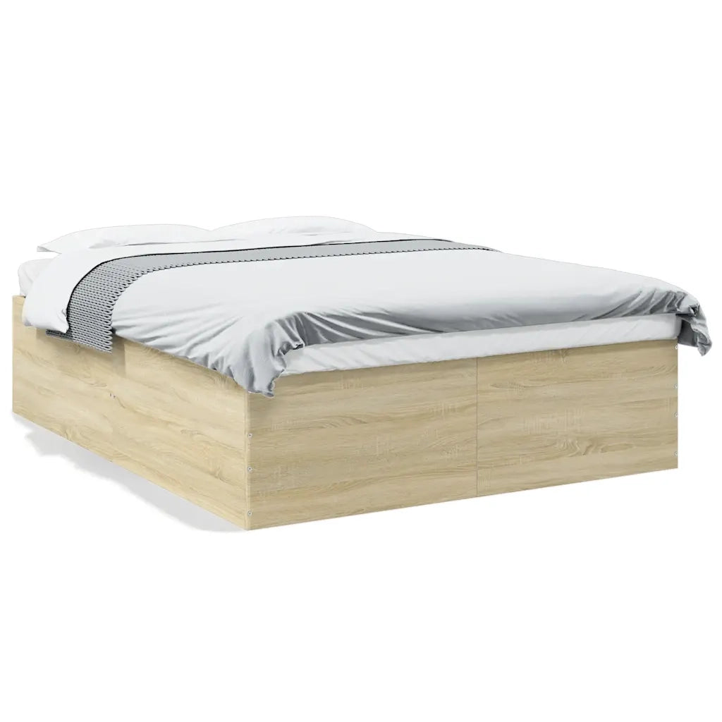 Giroletto-Struttura Letto Rovere Sonoma 150x200 cm in Legno Multistrato 748877