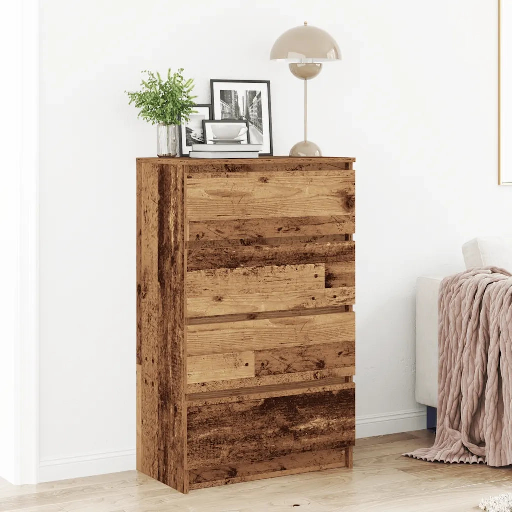 vidaXL Credenza Legno Antico 60x35x98,5 cm in Legno Multistrato
