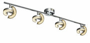 Plafoniera Reality Semic LED 8 luci barra regolabile cromata