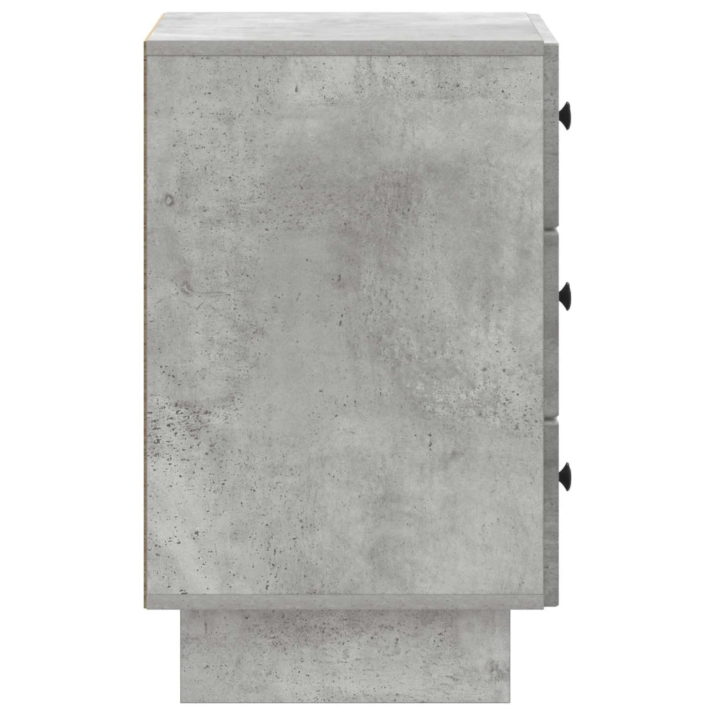 Armadio da Notte con cassetto Grigio Cemento 43 x 41 x 66,5 cm