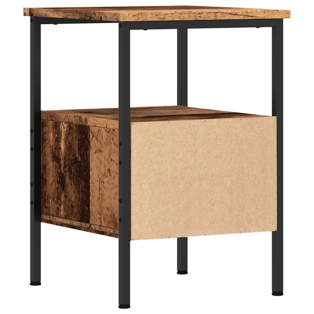 Comodino Legno Antico 34x36x50 cm in Legno Multistrato