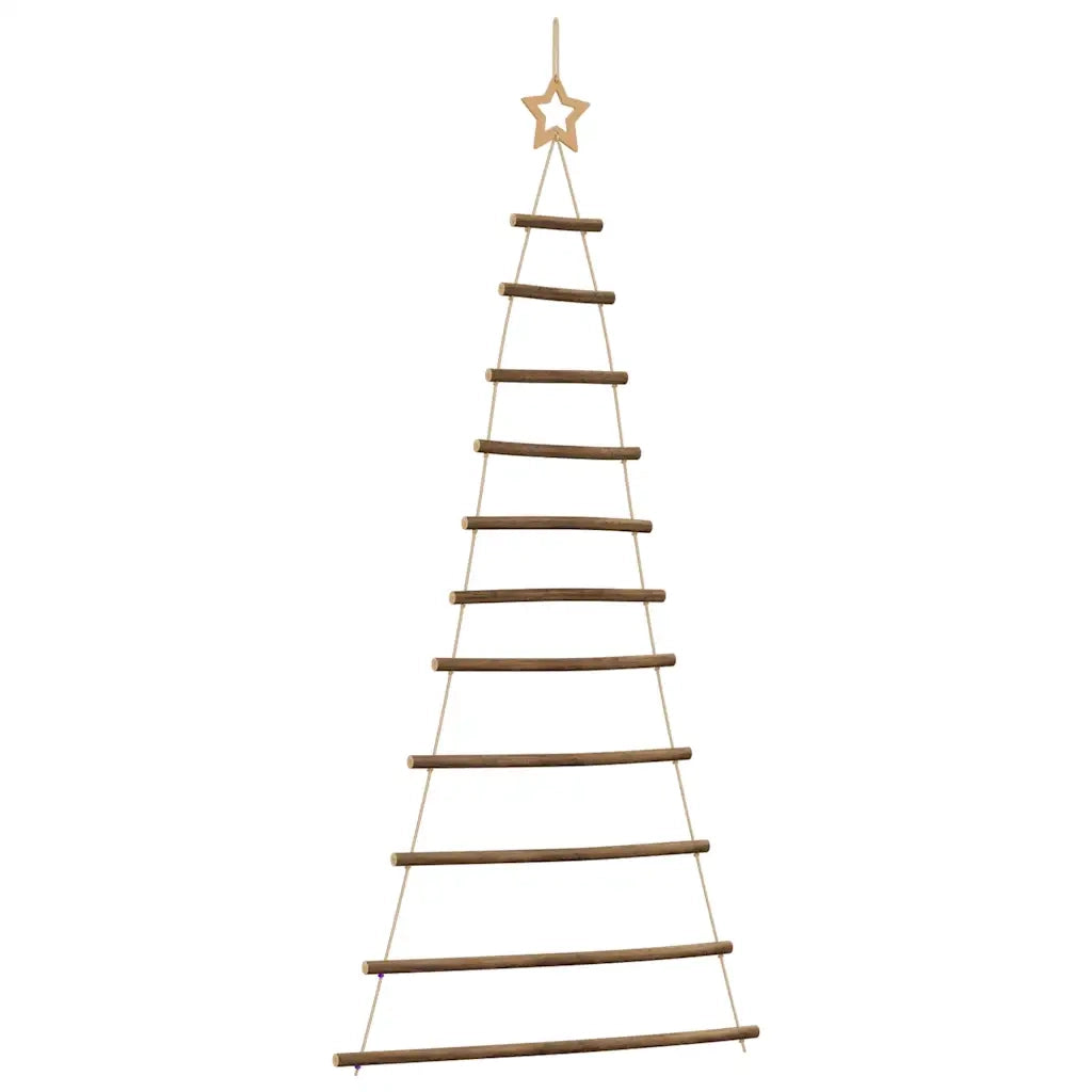 vidaXL Albero di Natale da Parete con Stella 74x150 cm Ramo Naturale