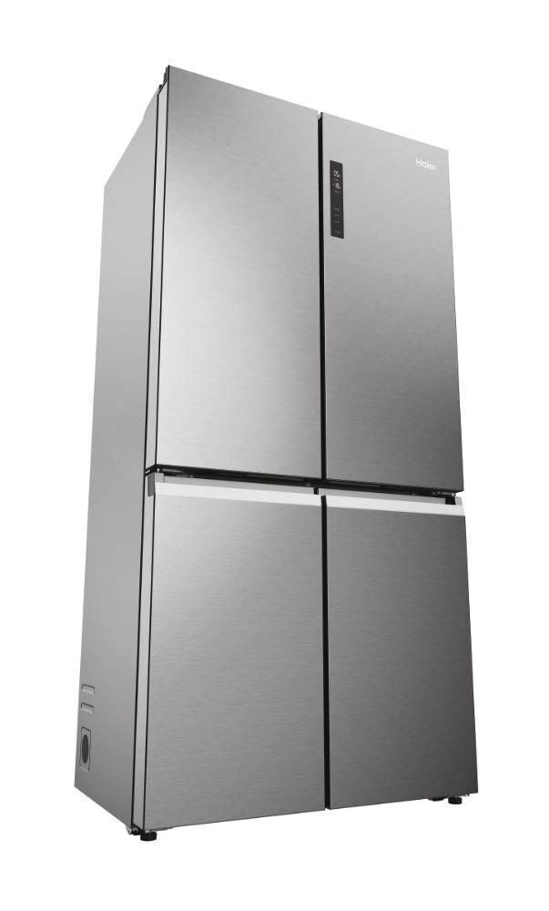 Haier Cube 90 Serie 5 HCR5919ENMP frigorifero side-by-side Libera installazione 528 L E Platino, Acciaio inox