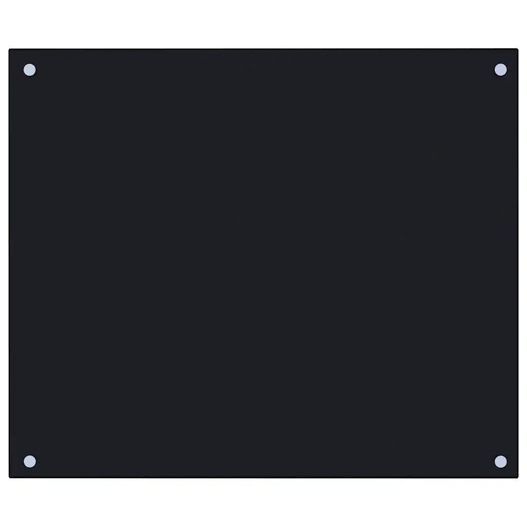 Paraschizzi per Cucina Nero 70x60 cm in Vetro Temperato 249483