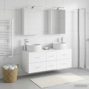 Set di mobili per il bagno 5 pcs Bianco 3407031