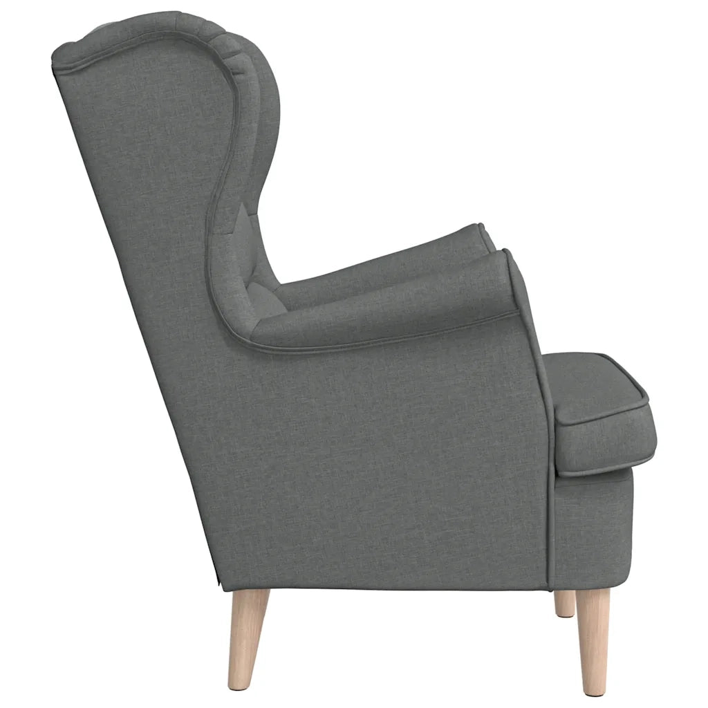 Poltrona Grigio Scuro 74x84x100 cm in Tessuto