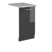 Vicco Coperchio per lavastoviglie Antracite lucido 45 cm , PL Marmo