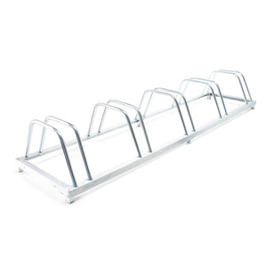 Rastrelliera per 5 biciclette 158x39,5x22,5 cm acciaio zincato Porta bici