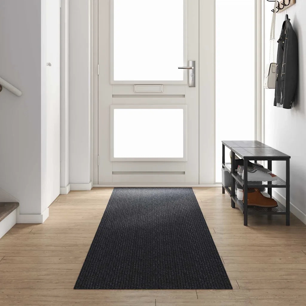 Runner in Moquette | Runner Tappeto Antracite 80 x 400 cm Tessuto