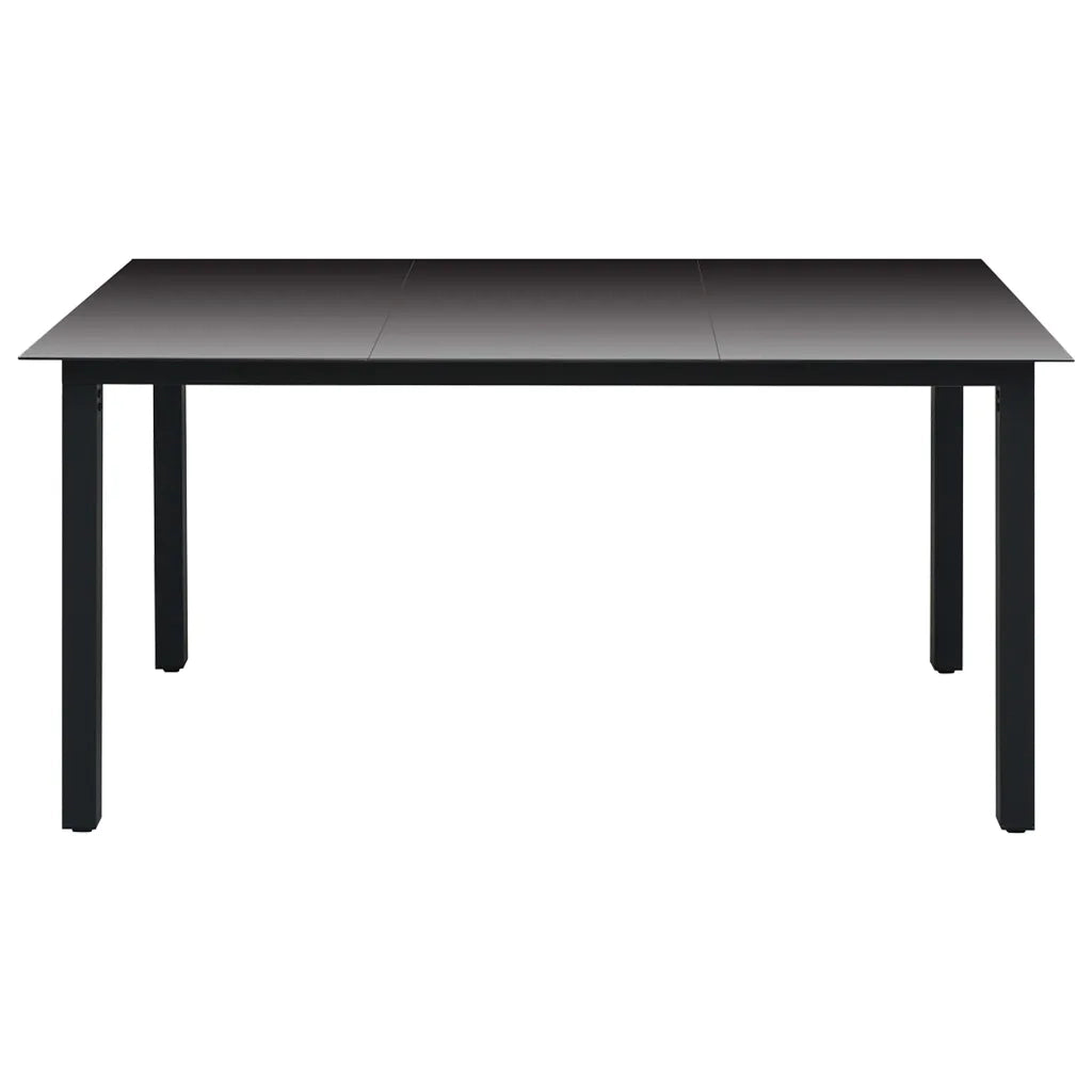Set da Pranzo da Giardino 7 pz Nero e Marrone 3060073
