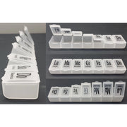 Trade Shop - Portapillole Porta Pillole Pill Box 7 Giorni Settimanale Scatola 7 Scomparti -