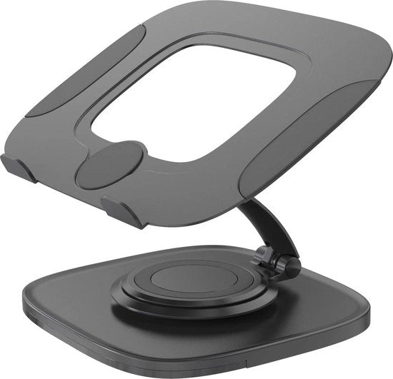 Regolabile in altezza stand per laptop SVITA IKSAN - elevazione per notebook - inclinabile e in alluminio - nero