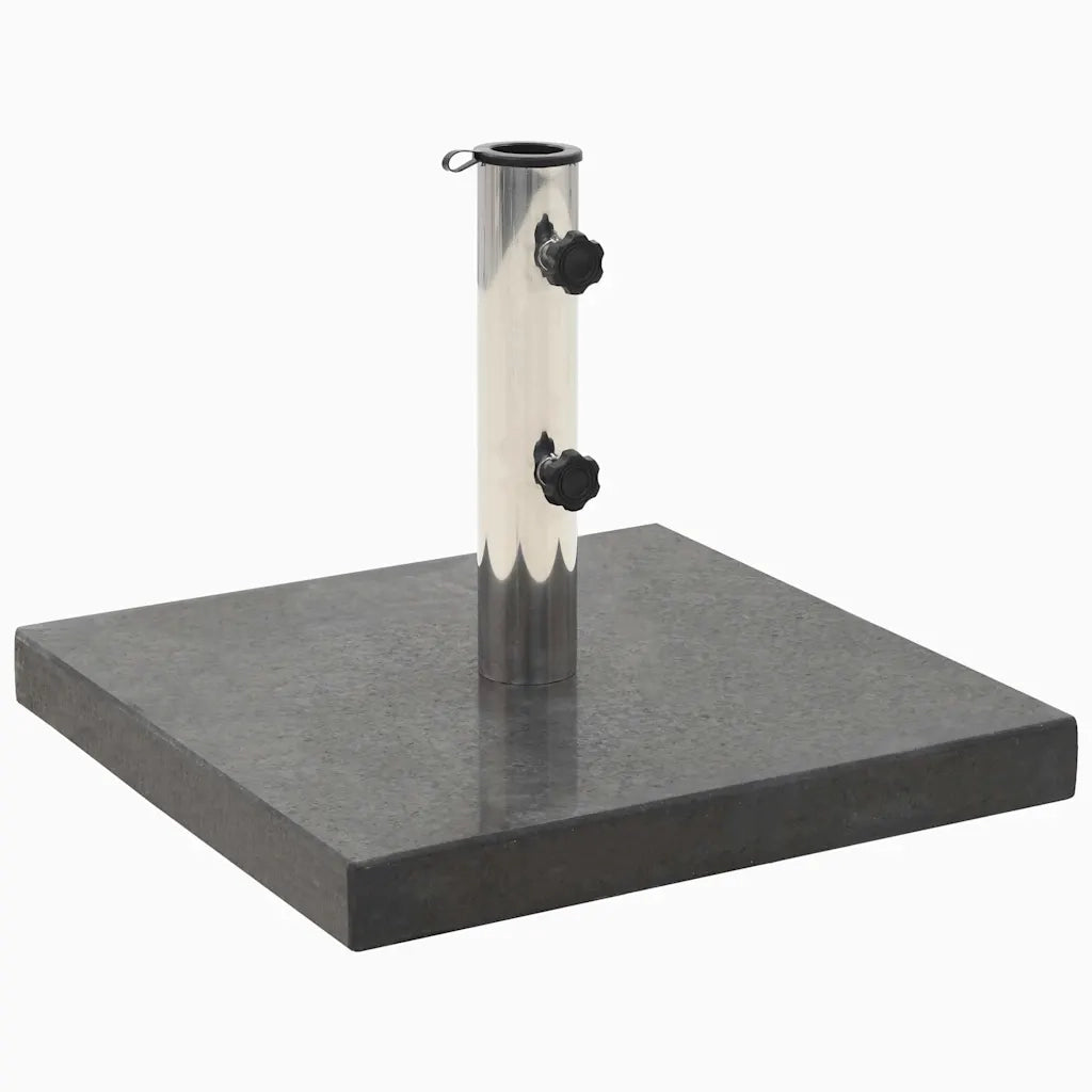 Base per Ombrellone in Granito 28,5 kg Quadrata Nera CFW8464460